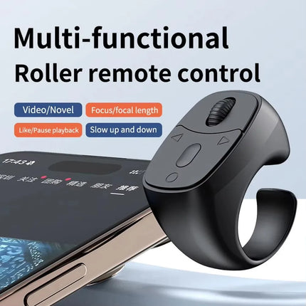 Bluetooth compatible 5.3 fingertip ring remote control finger ring mouse scrolling ring Bluetooth wireless camera selfie button