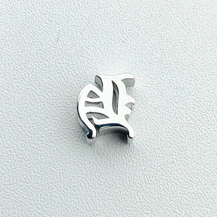 Unique Real 925 Sterling Silver Old English Letter A-Z Initial Charm Pendant For Women Girls Men Spiriti Jewelry Gift For Friend