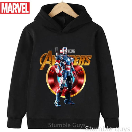 Avengers Kids Hoodie Spiderman Autumn 3-13Y Boys Clothes Girls Marvel Comfortable Sports Wear