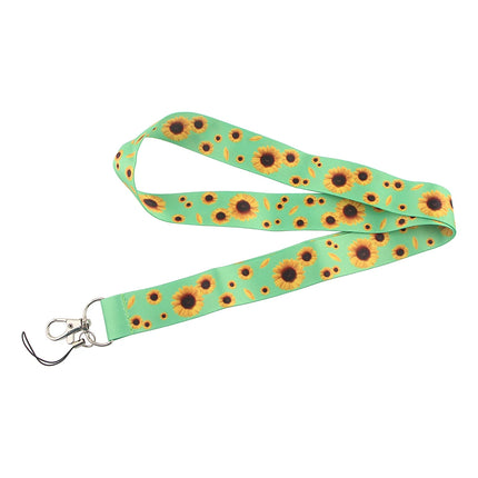 DZ1351 Hidden Disabilities Sunflower Lanyard Id Badge Holder Keychain ID Card Pass Gym Mobile Badge Holder Key Holder Key Rings