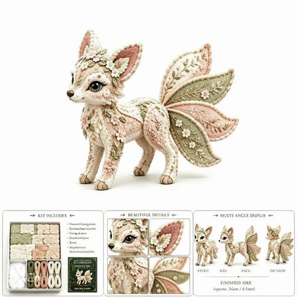Floral Fabrics Animal Patchwork Set Creative Design Hanging Kit Handmade Decor Kit Material Pack Home Decoration