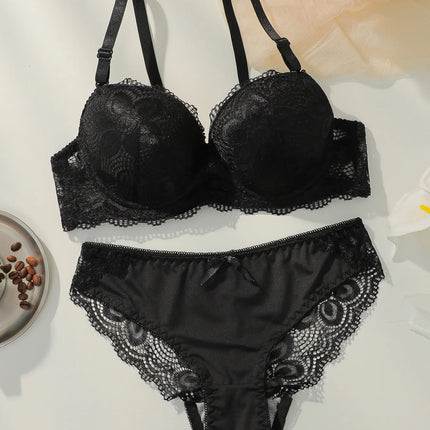 2-piece hot selling lace gathering and lifting bra set sexy women's bra underwear A2123