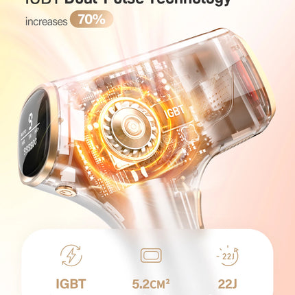 Laser Hair Removal IPL Device 999900 Flashes Dual Flashes Mode 3 Weeks Visible for Women Men Home Laser Quick Safe Treament