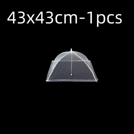 Kitchen Food Cover Foldable Anti Fly Mosquito Mesh Cover Picnic Dinner Table Umbrella Style Tent Cover Kitchen Gadgets