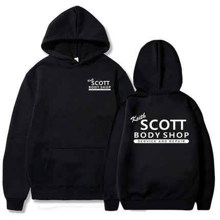 Tree Hill Hoodie Keith Scott Body Shop Hoodies Unisex Sweatshirts Autumn Winter Fleece Hooded Pullovers Graphic Sudadera Mujer