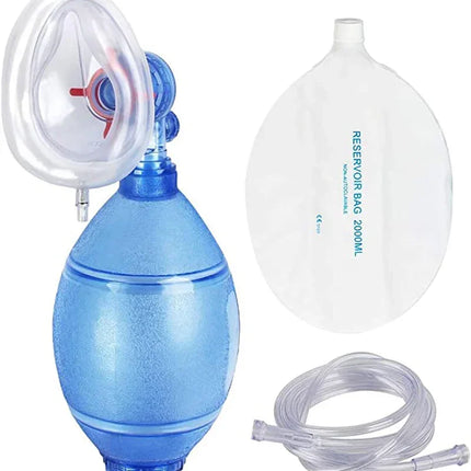 First Aid Manual PVC Adult/Child/Infant Resuscitation Ambu Bags 2000ml/1600ml Reservoir Bag Emergency Self-help Rescue Tool
