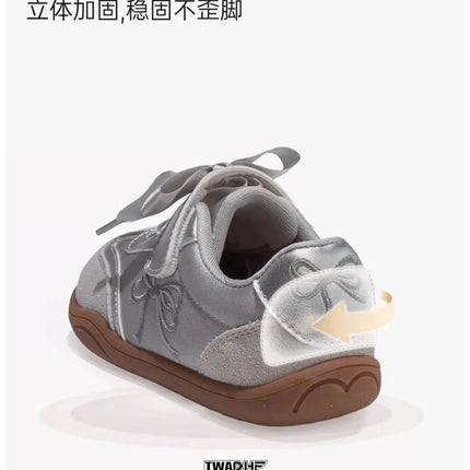 2025 Children's Board Shoes Four Seasons Models Gold Casual Boys Girls Training Shoes Soft Kid Baby Sneakers