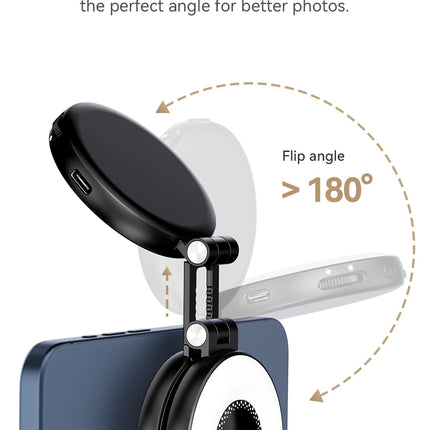 Ulanzi LM19 MagSafe Light CRI 95+ for Vlog Livestream Photograph Bi-Color Flip Fill Light Suitable for Magnetic Mobile Phones