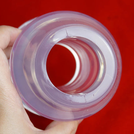 Hollow Anal speculum Plug Dilator,Ass Tunnel But Butt Plugs,Analplug Buttplug Butplug with Stopper,Clear Anus stretcher Sex Toys