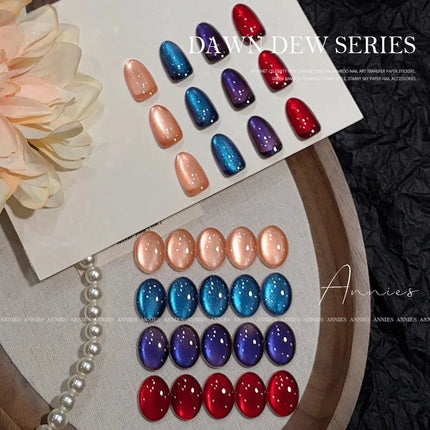 2025 New Cat Eye Nail Polish Gel Dynamic Glass Bead Magnetic Nail Varnish Semi-permanent UV/LED Nail Gel DIY Fingertip Art Salon
