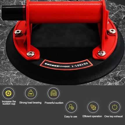 8 Inch Vacuum Suction Cup Glass Sucker 200/250kg Loading Capacity Heavy Duty Vacuum Industry Spreader to Tile Windshield Window