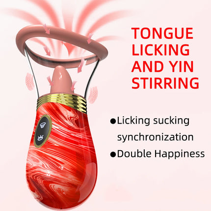 Sucking Vibrator Sex Toy for Women Clit Sucker Tongue Licking Removable Cup G Spot Nipple Vagina Clitoral Oral Vacuum Stimulator