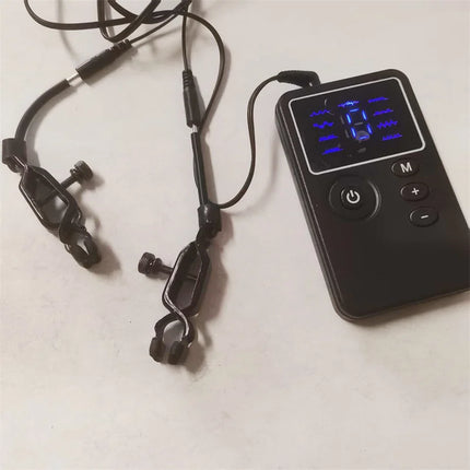 Metal Nipples Clips Labium Clamps Clitoris Stimulation 8 Modes Electric Shock Sex Toys for Women Men Couples Flirting Games