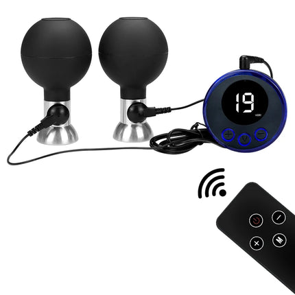 USB Charging Host SM Electric Shock Nipple Sucker Nipple Clamps Breast Massage Stimulator Clitoris Clips Adult Sex Toy For Women