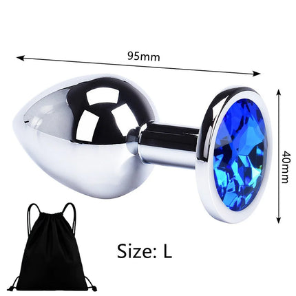 Anal Plug Jewelry Colorful Crystal Anal Plug Stimulator Anal Massage Dilatancy Toys G-point Massage Sex Wellness Adult Pleasure
