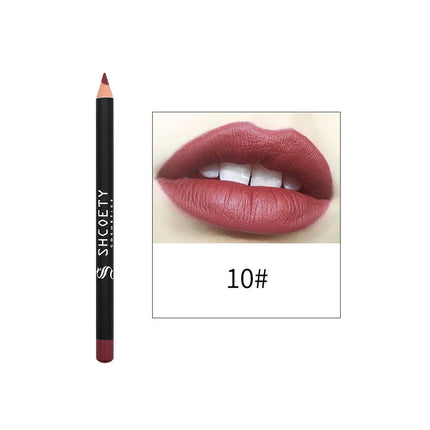 Matte Lip Liner Easy To Color And Not Easy To Fade Natural Plump And Good Looking Mouth Shape Lipstick Lip Pencil Cosmetics