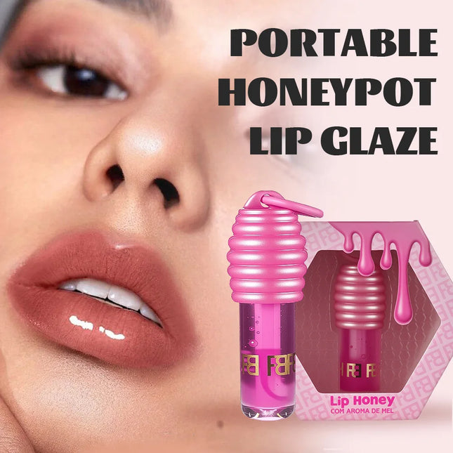 Honey pot lip oil lip gloss moisturizing hydrating multi-layer matte lipstick full set of lip moisturizing lip gloss