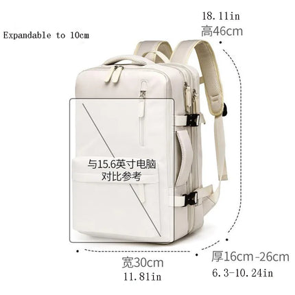 Travel Backpack 46x30x20 Cabin Waterproof Y2k Bags Carryon For Laptop 15.6 Inch High Quality Ryanair With USB Charging Sports