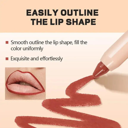 Matte Finish Waterproof Lip Liner 8 Colors Long Lasting Lip Pencil Contour Pen Sexy Red Tint For Perfect Lip Makeup