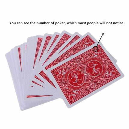 Jeu de cartes truqué (Stripper Deck) - poker, tours de magie, accessoires de magie de close-up, tour de magie facile, jeux de société, cadeau pour enfant