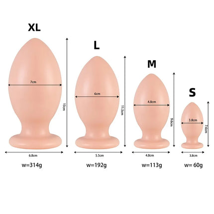7 Size Buttplugs Anal Beads Balls Cunt Plug Dilatador Anal Plug Sex Toys Small And Big 9.5cm Huge Anal Plug Toys For Women Men