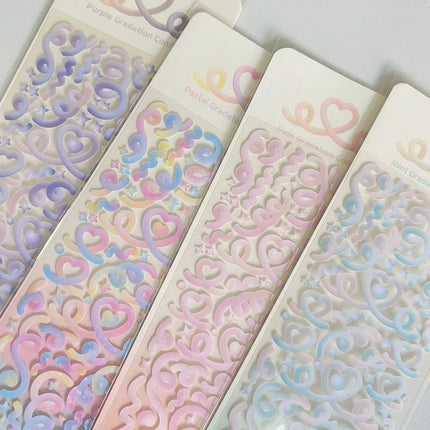 1PCS New Cute Kawaii Deco Stickers Korean Stickers Photocard Decor Kpop Decorative Toploader Scrapbooking Stickers Y 2k Samll