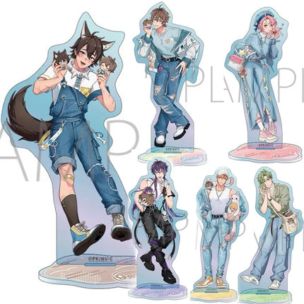 Anime Game Nu: Carnival Love Poping Stand Eiden Olivine Quincy Blade Dante Cosplay Acrylic Model Plate Standing Sign Doll Toy