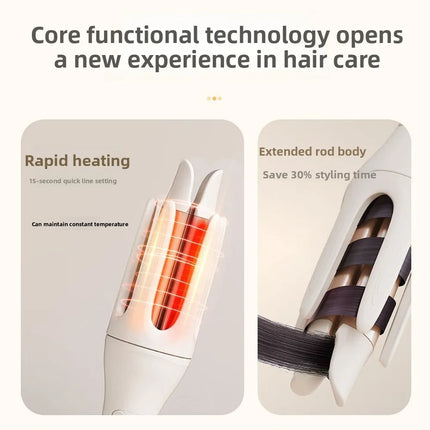 Automatic Rotating Curling Iron, Big Wave Hair Curler, Korean Style Lazy Curling Iron, Damage-Free Hair Styling Tool