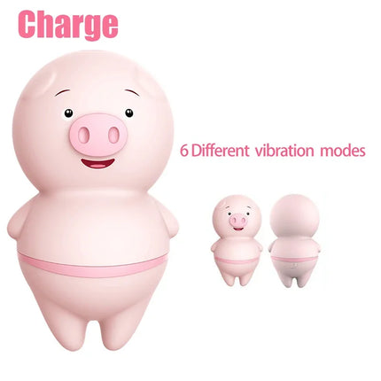 Pink Pig Tongue Lick Vibrators Anal Clitoris Nipple Massager G-Spot  Adult Product Erotic Sex Machine 6/2 Modes Female Sex Toys