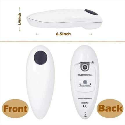 Electric Can Opener Set with 8-Shaped Design Automatic Bottle Opener