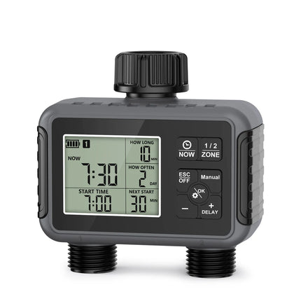 1/2/3-Outlet Automatic Watering System with Timing Control Automatic Water Timer Sprinkler Used Outdoor to Save Water&Time