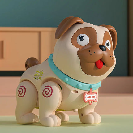 Fun Farting Puppy Electronic Pets Simulation Dog with Light Music Spray Cartoon Pekingese Animals Kid Birthday Toy Gift
