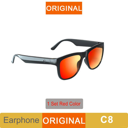 New OVO-1 Earphones Smart Wireless Bluetooth 6.0 Sunglasses Headphone Sports Music Glasses Earbuds HD Mic Headset Long Standby