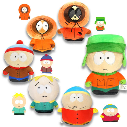  Parques del Norte del Sur juguetes de Peluche muñeca de Peluche de dibujos animados Stan Kyle Kenny Cartman almohada de Peluche