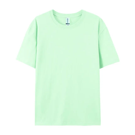 Free Printing 180gsm 100% Cotton Short Sleeve Tops Tee, Custom Order Choice Yourself, Unisex O-Neck Men's T-Shirt Plus Size S-6XL