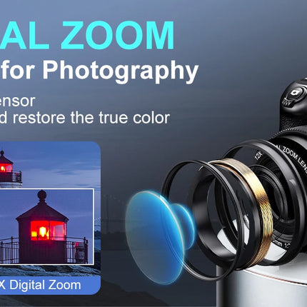 4K Digital Camera Professional photography 12X Optical Zoom 72MP Auto-Focus WIFI Flash Light For Tiktok Ins Youtube Webcast