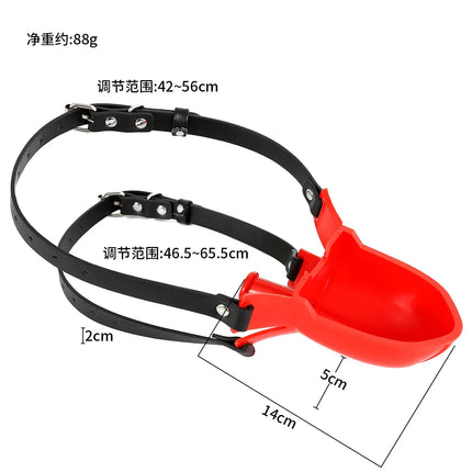 Penalty Toilet Mouth Gag BDSM Drink Urine Gag with Harness Sex Adult Toys Dog Piss Slave Sex Toy Erotic Pee Funnel Gag