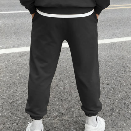 Men's Harajuku Sakura Cherry Blossom Japanese Kanji Print Sweatpants Elastic Waist Soft Daily Street Hip Hop Joggers