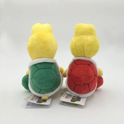 15cm Mario Koopa Troopa Plush - Small Sitting Green & Red Turtle, Koopa Paratroopa Stuffed Doll, Retro Video Game Collectible