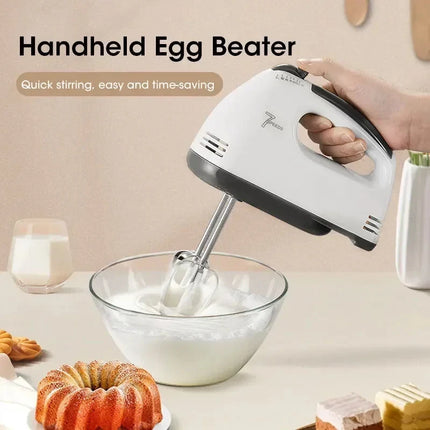 Handheld Electric Egg Beater, Multifunctional Kitchen Mixer for Cream & Dough, Automatic Home Cooking Egg White Whisk
