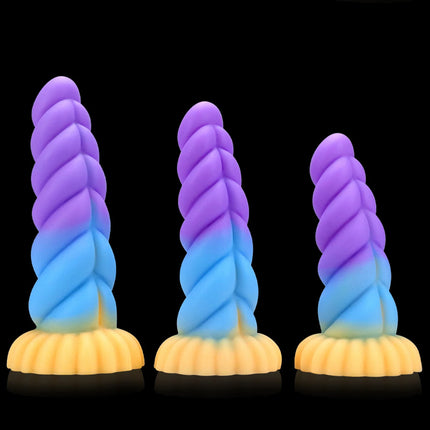 NEW Luminous Anal Plug Female Masturbator Expansion Anal Dildos for Women Soft Silicone Butt Plug Gay Sex Toys Prostate Massager