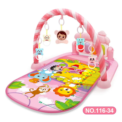 Multifunctional Baby Activity Gym Play Mat Musical Rack Kid Infant Fitness Frame Educational Crawling Carpet Toy Children Gift