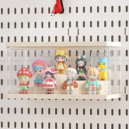 Nordic-Style Wall-Mounted Storage Pegboard: Drill-Free Headphone & Keyboard Stand for Gaming/Study Rooms, Also for Display