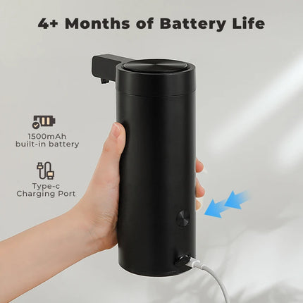 270ml Kitchen Soap Dispenser Automatic Sensor Hand Sanitizer Machine Intelligent Electric Body Wash Soap Dispenser 304 Stainl