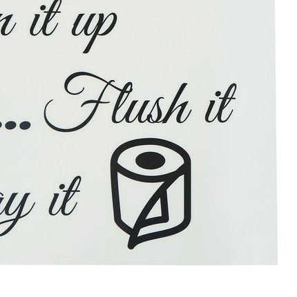 Toilet Rules Bathroom Removable Wall Sticker Vinyl Art Decals DIY Home Deco