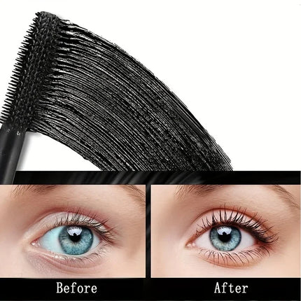 5D Mascara Waterproof Thickening Lengthening Curling Liquid Fiber Mascara Long-Lasting Curling Eyelash Extension Cosmetics