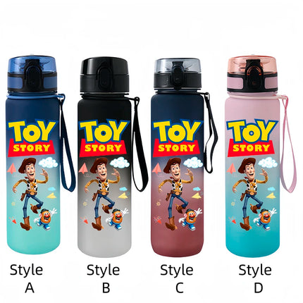 Toy Story Cartoon Drinking Glasses Woody Portable Cup Outdoor Sports Water Bottle Drinking Cup Cartoon Plastic Frosted Kettle