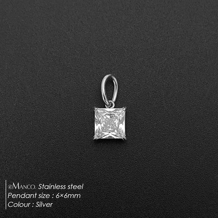 eManco 14K Gold Plated Stainless Steel  Inlaid With Zircon Pendant  Charm  Diy Jewelry Accessories Earring Making Supplies