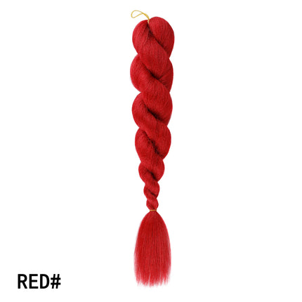 Colorful Ombre Jumbo Braiding Hair Low Temp Flame Retardant Synthetic Hair Bulk Tangle Free Crochet Twist Braids Hair Extensions