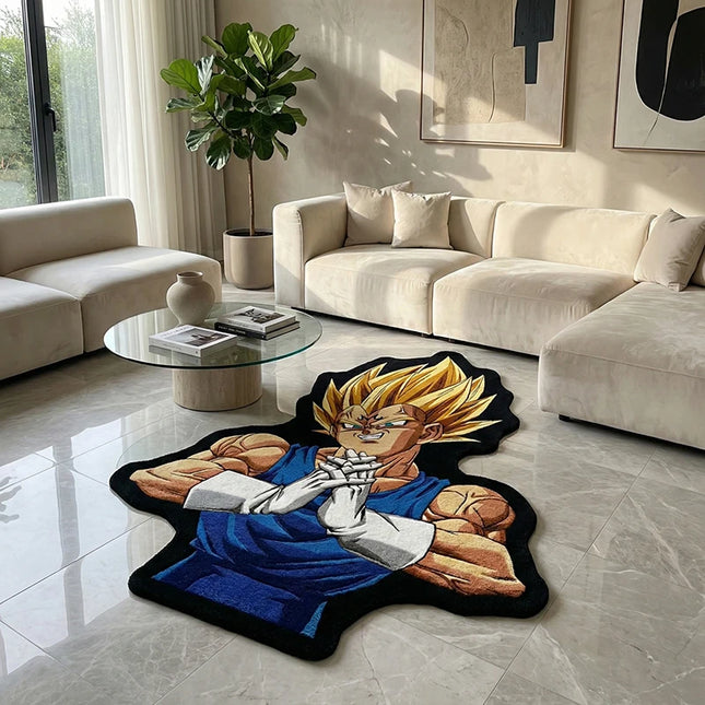 Anime Dragon Ball Vegeta Design Rug Bedroom Living Room Kid's Room Non-Slip Decorative Floor Mat Collection Birthday Gift Carpet